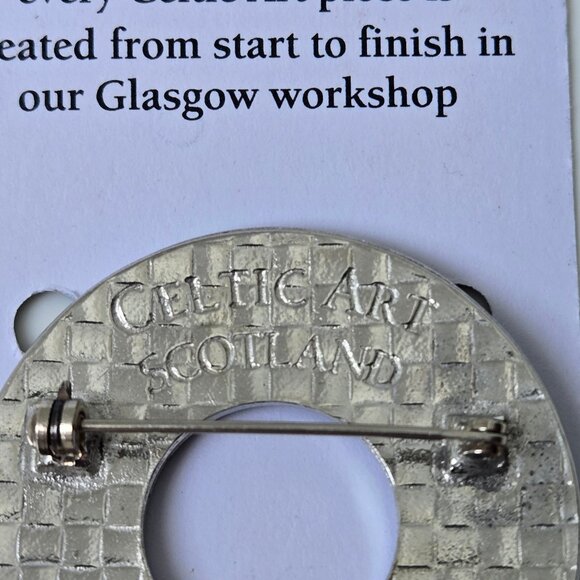 New! Celtic Art Scotland Pewter Scottish Thistle brooch pin - Picture 5 of 7